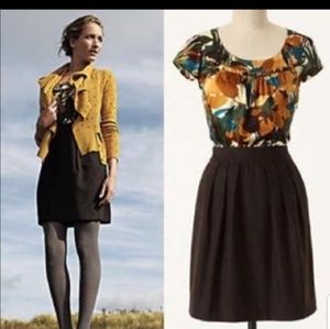 Anthropologie Tabitha 'Tweedy Leaves' dress w/ pockets